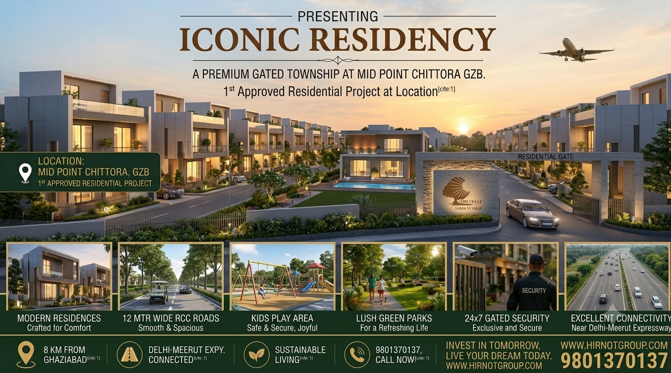 Iconic Residency — Hirnot Group Iconic Residency Midpoint Chittora, Sikandarabad, Uttar Pradesh
